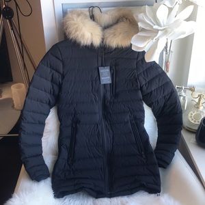 NWT moose knuckles Roselawn jacket with fur hood xs